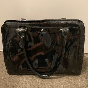 EUC Kate Spade black patent leather purse